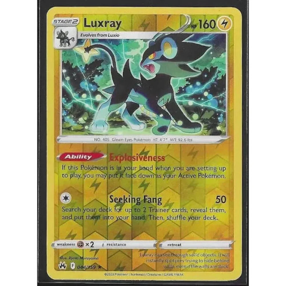 Sword and Shield Crown Zenith #44 Reverse Holo Luxray